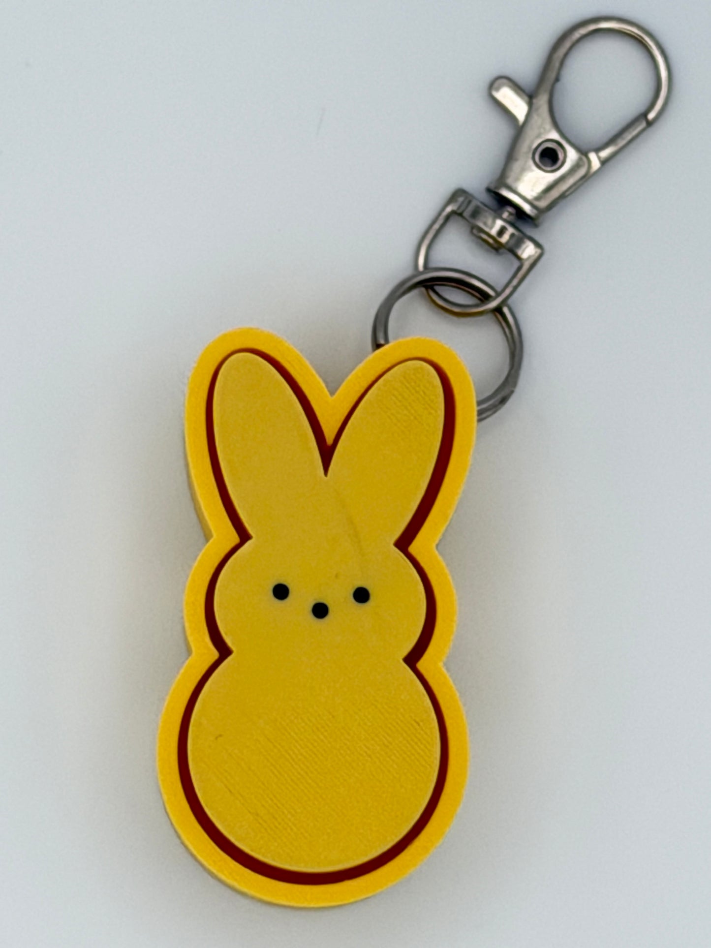 Peep Bunny Fidget Clicker Key Chain