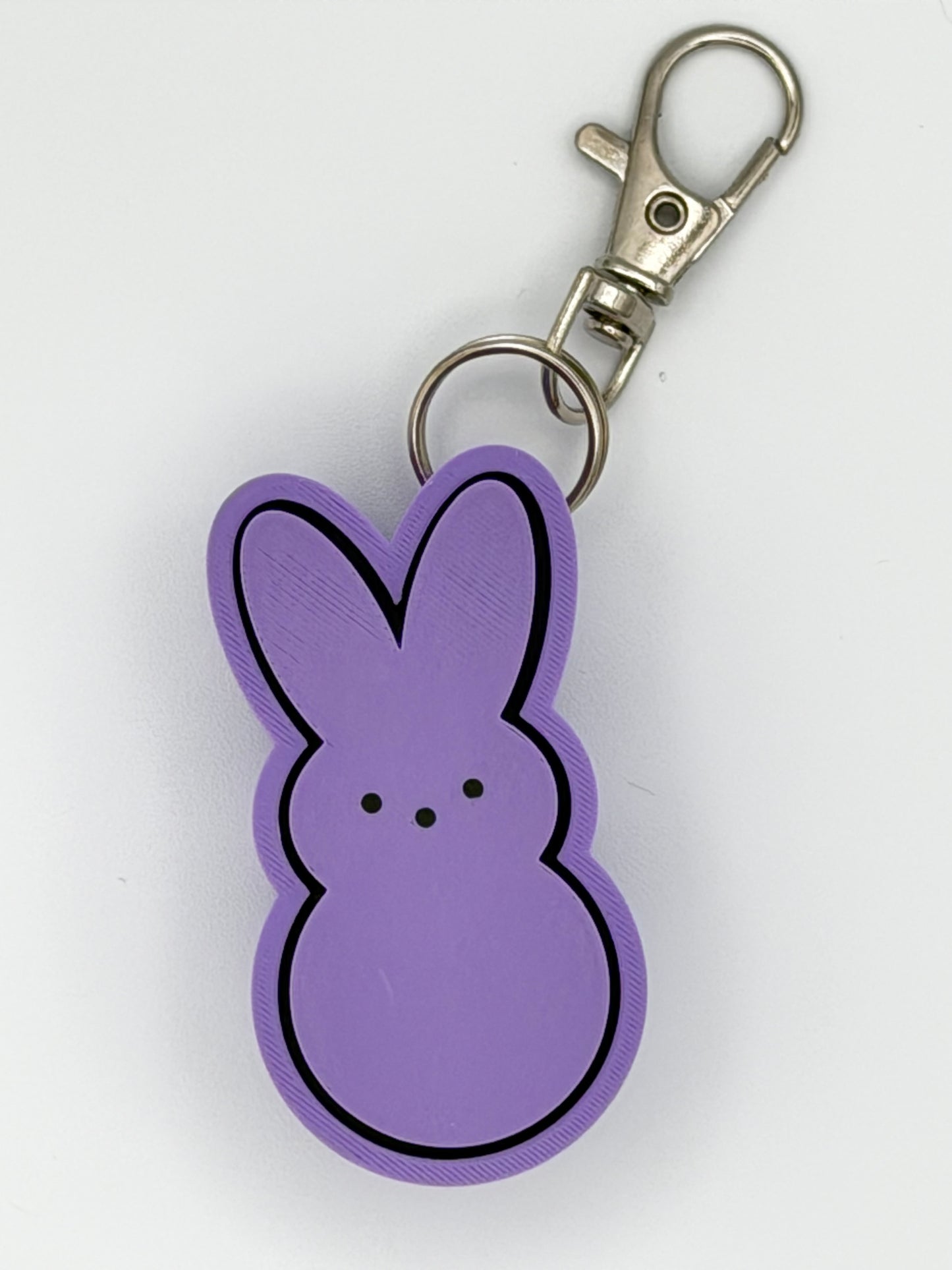 Peep Bunny Fidget Clicker Key Chain