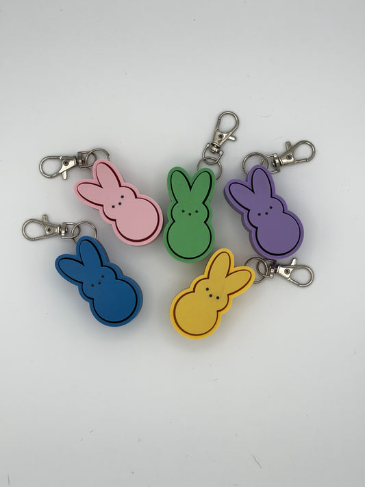 Peep Bunny Fidget Clicker Key Chain