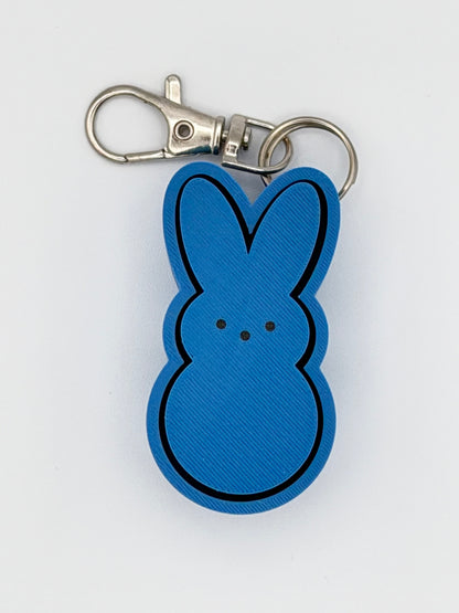 Peep Bunny Fidget Clicker Key Chain