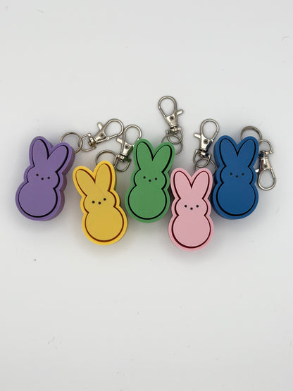 Peep Bunny Fidget Clicker Key Chain